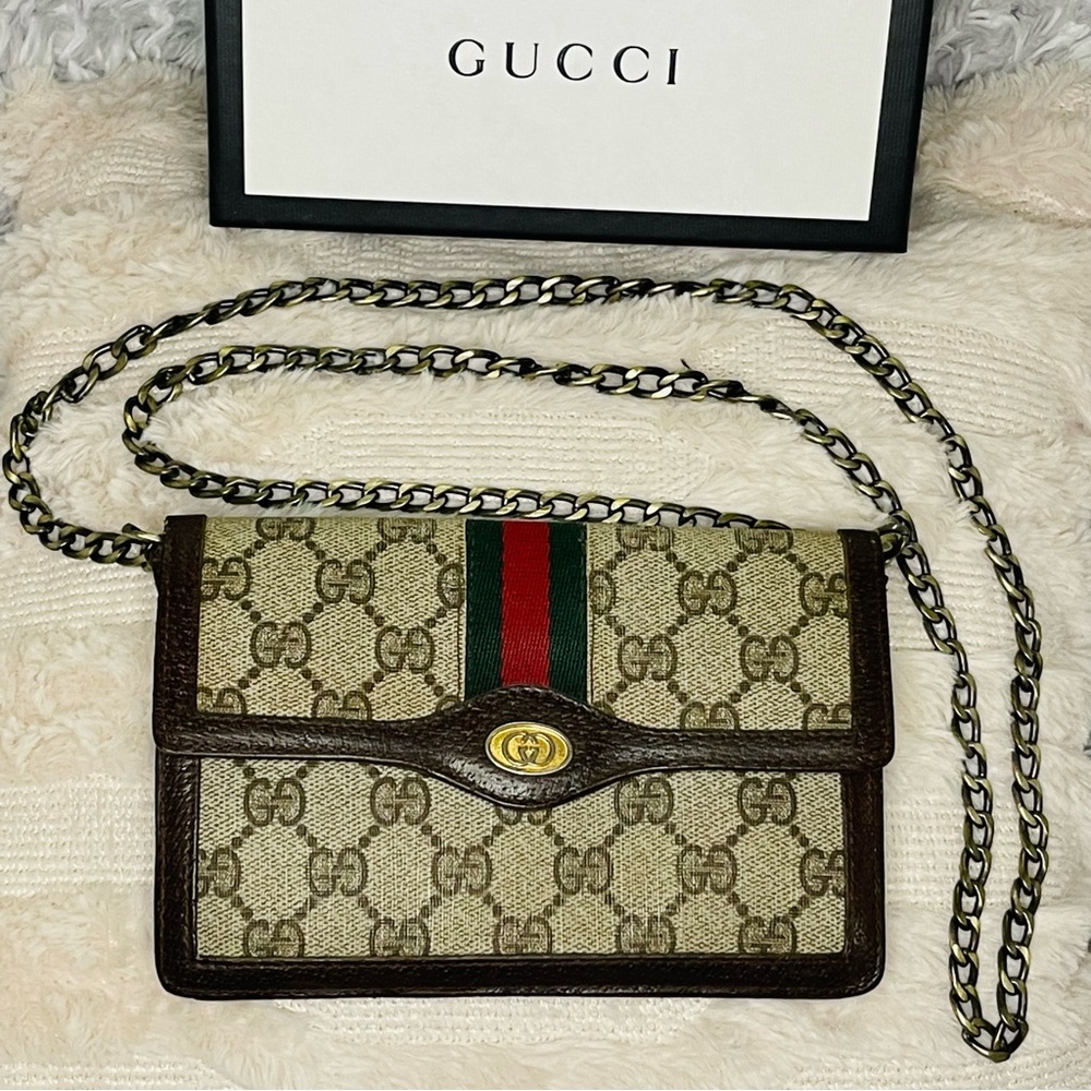 GUCCI GG Canvas Web Sherry Line